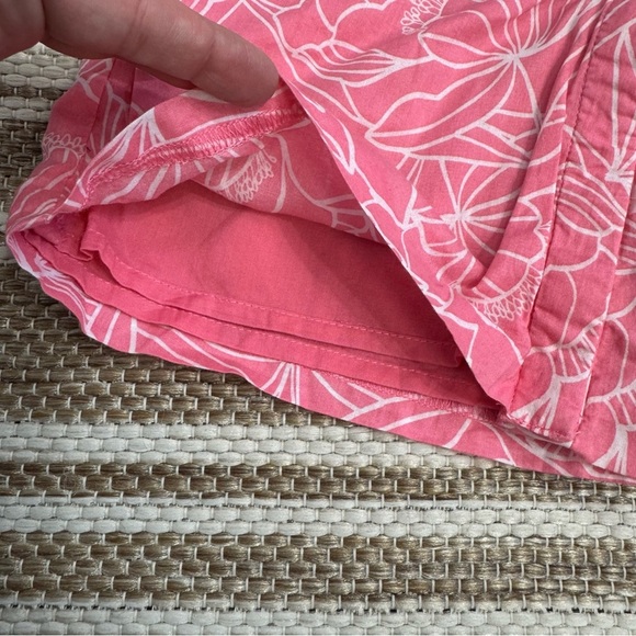 Janie and Jack Pink Floral Tropical Print Sleeveless Jumpsuit Lined Size 12-18M - Picture 4 of 10